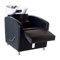 Impo Salon Spa - Lavapelo Negro Reclinable Pies Peluqueria