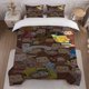 thumbnail image 1 of Curious George Happy Hour Themed Bedding Set Soft and Comfortable All-Season Duvet Cover and Pillowcase Set Ideal for Home and Bedroom Guest Room, 1 of 5