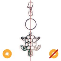 Llavero Delsol Tortuga Metal Verde Cambia Color