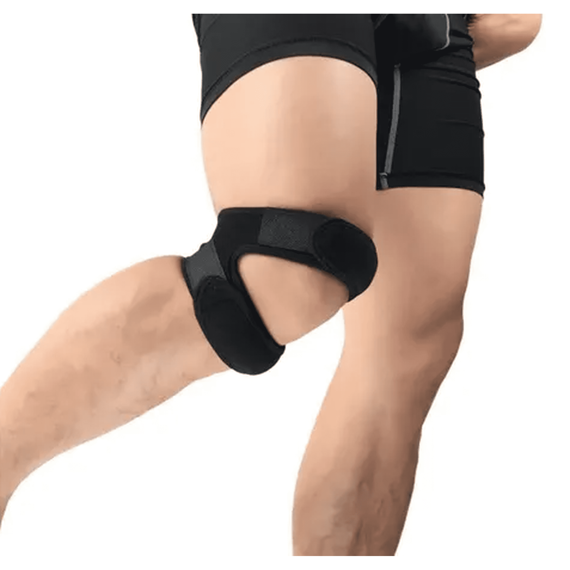 Genérico - Menisquera Doble Soporte / Hipoalergenica / Rodillera Negro