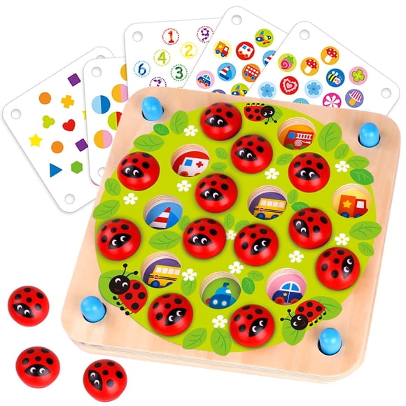Juego de memoria Nene Toys Ladybug's Garden para niños de 3 a 5 años