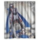 thumbnail image 1 of Cortina de ducha de baño con ganchos, diseño de anime de Blazblue Noel Vermillion, chica sexy con espada y pistola, tamaño 60 x 72 pulgadas, 1 of 3