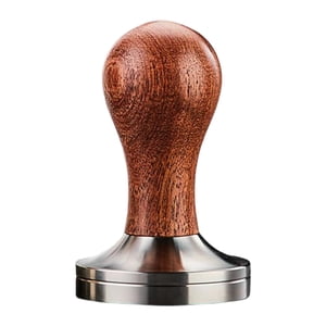 Bothyi - Herramienta De Prensa De Café Tamper Espresso Mango Para Restaurantes Cocina Portafiltro 53 Mm Marrón