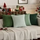 thumbnail image 2 of Boho Granja Sage verde tirar almohada cubiertas 18x18 pulgadas Conjunto de 4 Mordern Nórdico Cojín cubiertas Corduroy suave Navidad Decoración del hogar para sofá cama Sofá Sala de estar Ver, 2 of 3