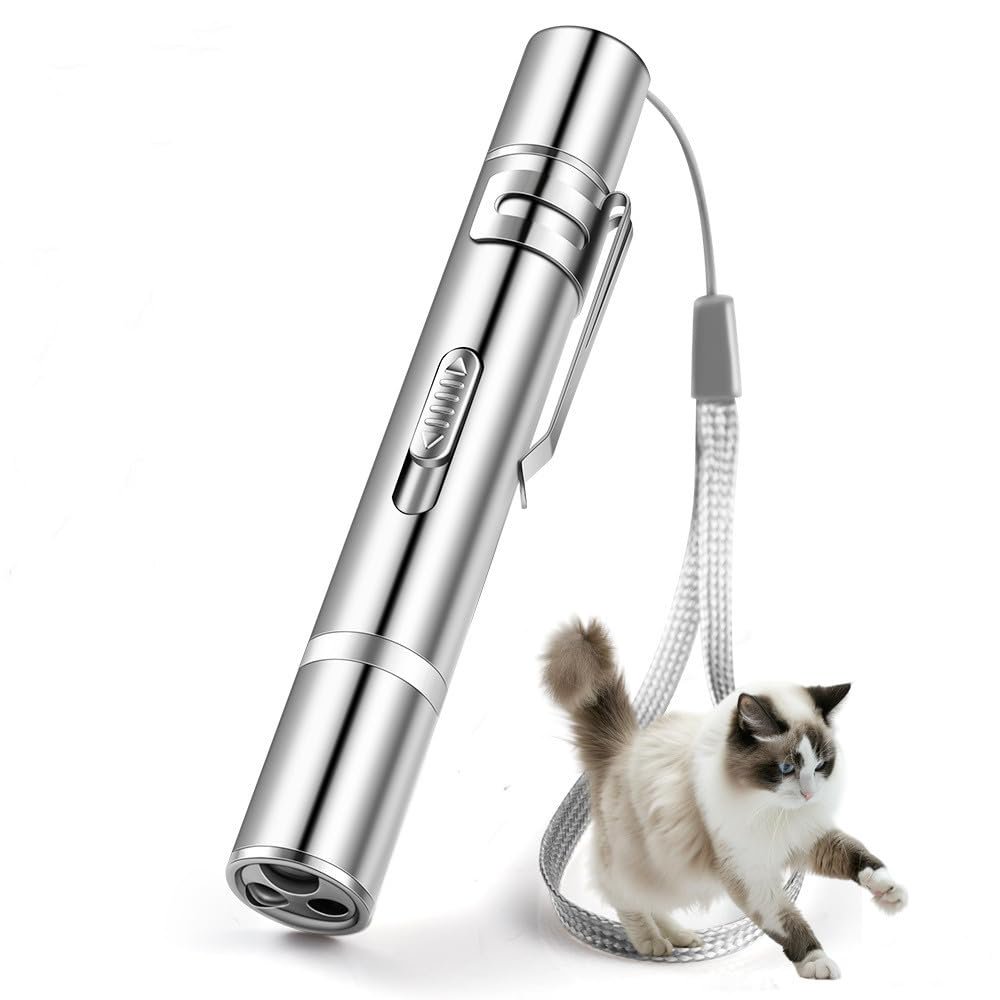 Puntero Sarmyarc Para Gatos, Recargable Por Usb, 3 Colores Claros