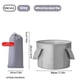 thumbnail image 1 of Relax and Refresh Anywhere with our Collapsible Foot Bath Basin - Portable, Washable, and Stylish! Perfect for Traveling, Camping, and Outdoor Activities. Available in Pink, Blue, and Grey. Best Gifts, 1 of 5