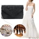 thumbnail image 3 of Elegante bolso de mano tipo sobre con encaje floral para mujer, ideal para graduación o boda., 3 of 8