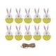 thumbnail image 3 of 10x Colgantes Colgantes De Pascua Adorno Colgante Para Puerta Decoración Colgante De Pared Amarillo, 3 of 3