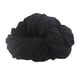 thumbnail image 1 of Hilo Grueso De Chenilla Lavable, Hilo Súper Voluminoso Para Tejer A Ganchillo, Negro, 1 of 5