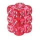 thumbnail image 1 of Juego de 12 troqueles Translúcidos Dice Chessex Polyhedral, 16 mm, 6D, rosa, 1 of 5