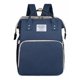 thumbnail image 1 of Mochila 3 En 1 Pañalera Cuna Y Mudador Portátil Bebés Azul, 1 of 3