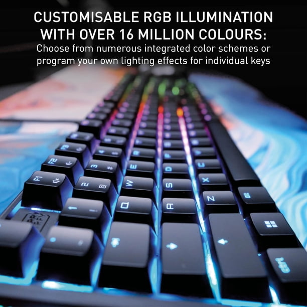 Teclado Gamer Mx 3 1 Con Cable Rgb Switches Rojos | Lider
