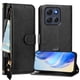 thumbnail image 1 of Funda Billetera Cremallera para Motorola Moto G86 con Porta Tarjetas, Soporte y Correa Negro, 1 of 5