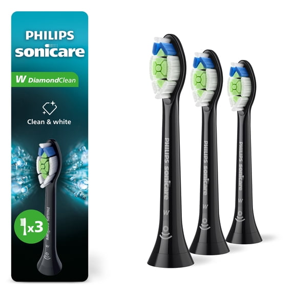 Cabezales Philips Sonicare W DiamondClean HX6063/95 Negro Pack de 3