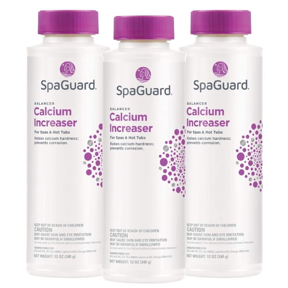SpaGuard Incrementador de Dureza de Calcio 12 oz Paquete de 3