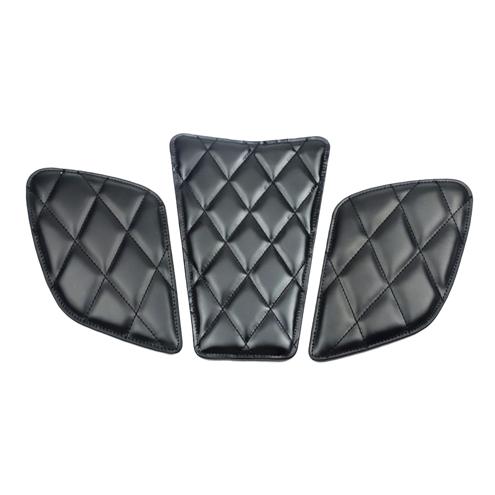 Magideal - Almohadilla Para El Tanque De Combustible De Motocicleta, Almohadilla De Agarre Para Las Rodillas, Repuestos, Pegatinas Protectoras Para El Tanque De Gasolina Negro