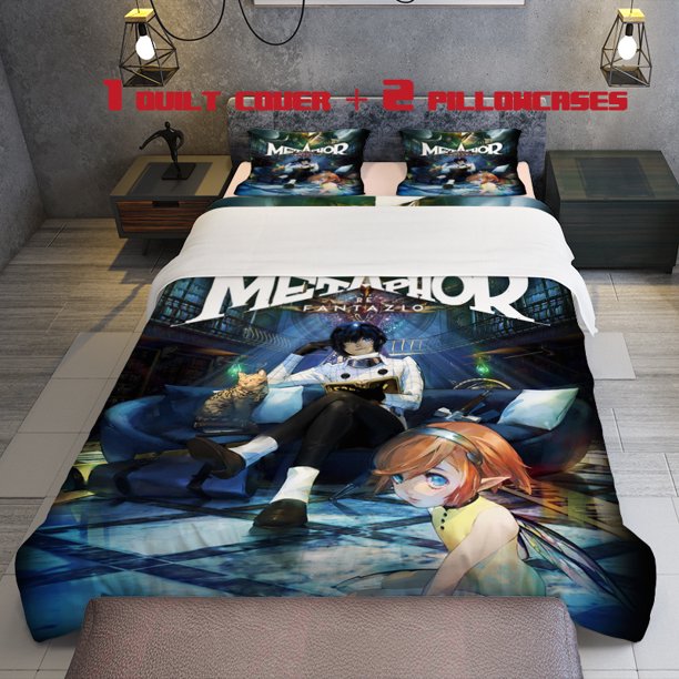 3pcs Metaphor Fantasy ReFantazio Themed Bedding Set Duvet Cover and Pillowcases