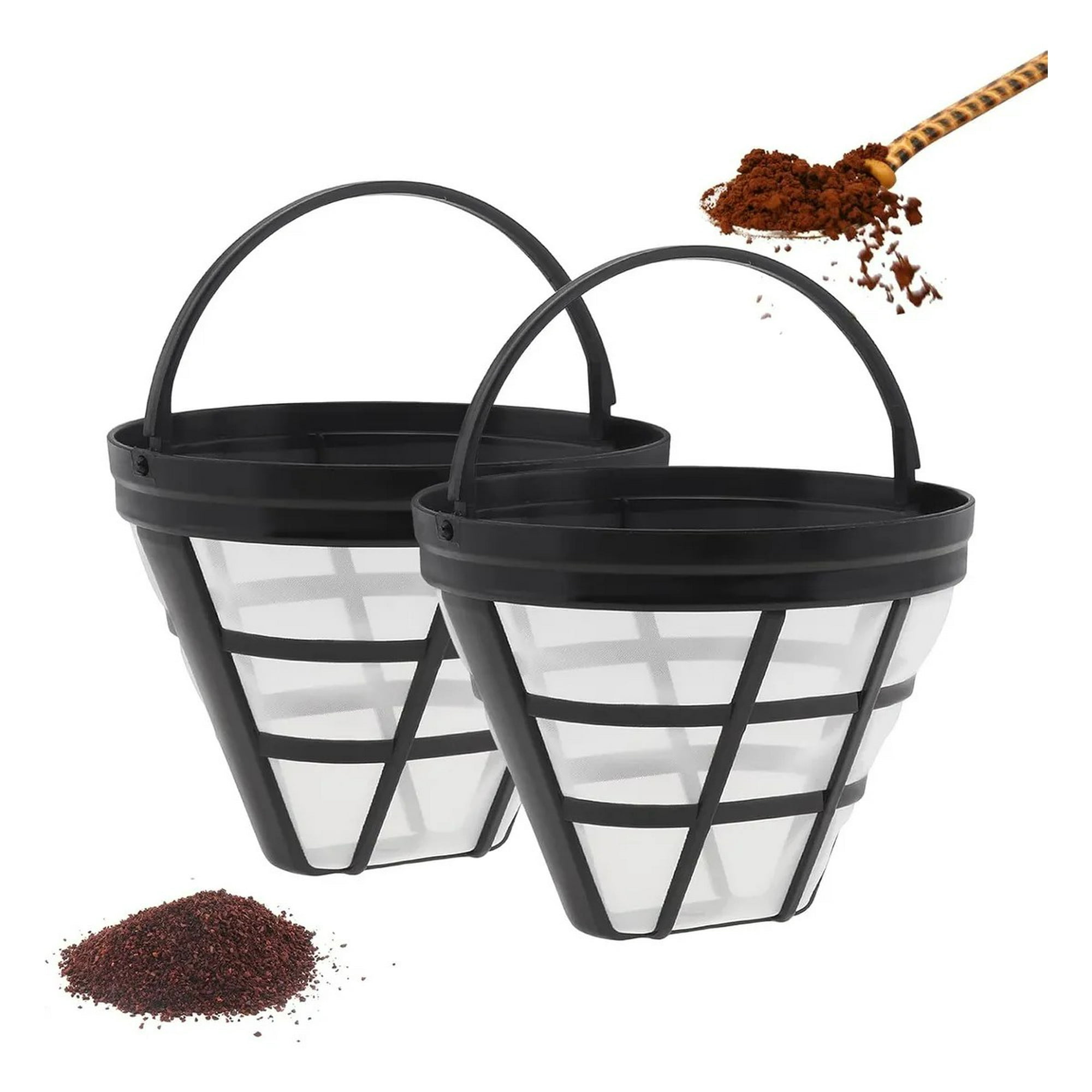 Genérica - Pack 2 Filtro De Malla De Filtro De Café Reutilizable Estilo