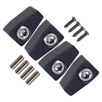 Magideal - 4 Uds. De Bloqueo De Cuerda De Guitarra Eléctrica De Repuesto Con Tornillos, Piezas Sólidas, Bloque De Latón, Accesorios Para Instrumentos De Guitarra Negro