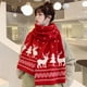 thumbnail image 5 of Bufanda larga y cálida de invierno con diseño de reno y copo de nieve de Navidad unisex, bufandas tejidas, regalos, bufandas para mujer, 5 of 5