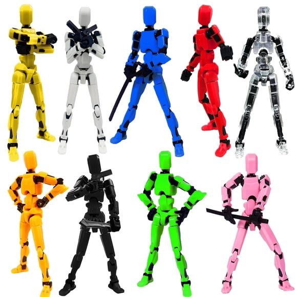 Set de figuras de acción DANONI Titan 13 Robot impreso en 3D, 9 piezas