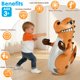 thumbnail image 4 of Bolsa de boxeo inflable de dinosaurio AURASUN 120 cm para niños, 4 of 9