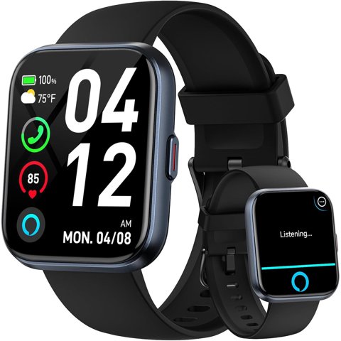 Smartwatch Fitpolo 1.8 Alexa Ip68 Negro Bluetooth