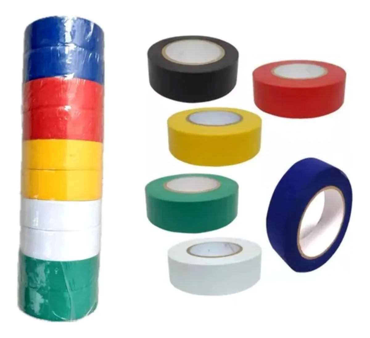 Metalfer - Cinta Aisladora Set 10 Und De 18Mm X 5M Variado Aislante
