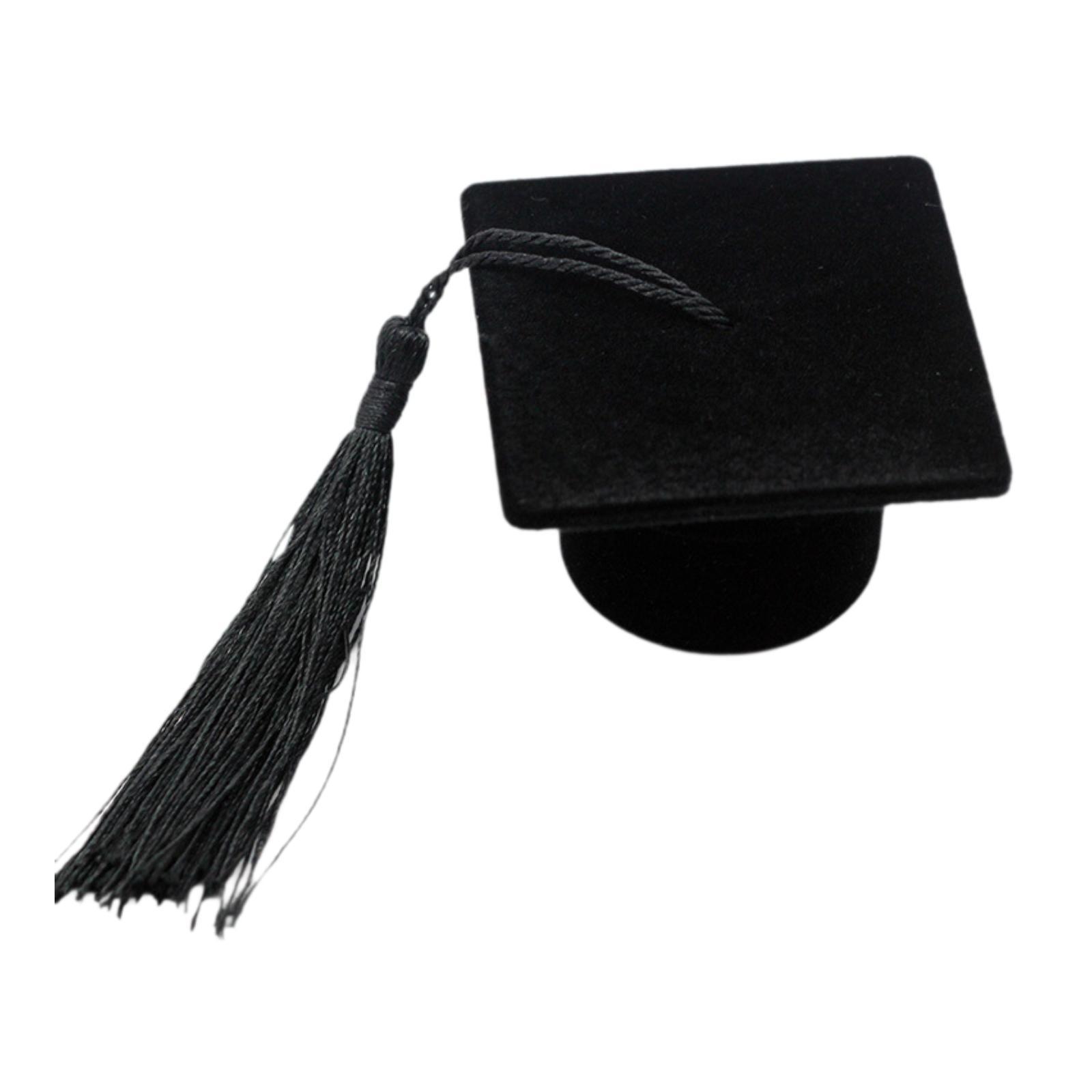 Ioensy - Soporte Para Anillos De Birrete De Graduación, Diseño De Birrete, Embalaje Para Anillos, Color Negro