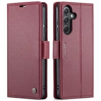 Caseme Tipo Cartera Samsung Galaxy A35 5G Con Cierre Magnético, Rfid, Tarjetero, Soporte, Carga Inalámbrica