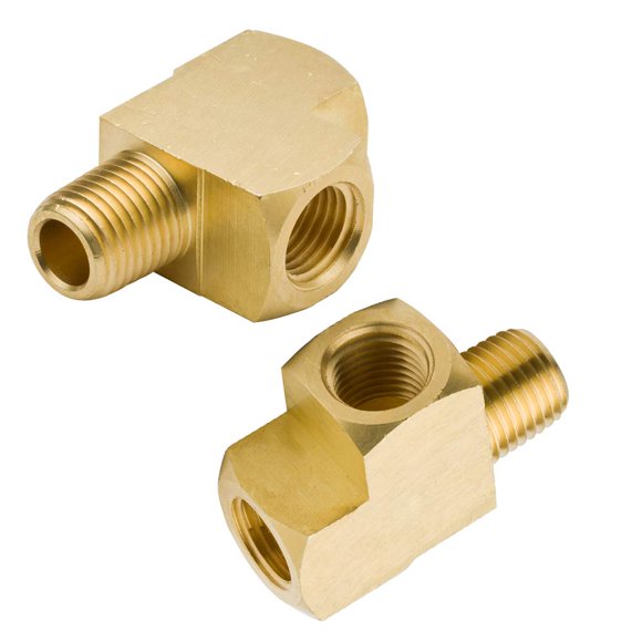Acoplamiento de bronce Legines 1/8" NPT en T (2 unidades)