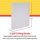 thumbnail image 3 of Binder School Smart Ring View, polipropileno blanco de 1.5 pulgadas, 3 of 3