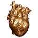thumbnail image 3 of Jarrón De Corazón Anatómico Estatua De Resina Adorno De Maceta De Flores Oro 15x10.5x21CM, 3 of 5