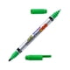 thumbnail image 2 of Marcador Permanente Doble Punta Fina Y Media 4 Unid verde, 2 of 3