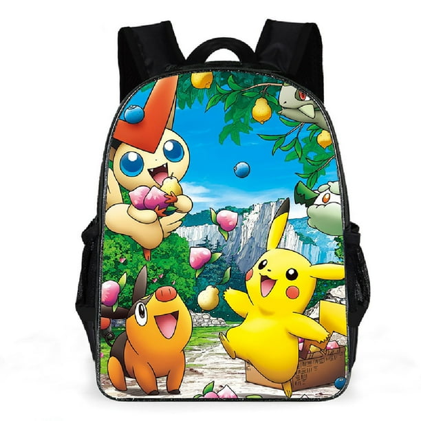 Kawaii Pokemon Backpack Pikachu Student School Bag Pencil Case Children's Gifts Cartoon Sports Backpack SchoolBag Mochila