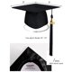 thumbnail image 4 of Gorra y bata de graduación GraduatePro Matte 2025 Black 48, 4 of 7