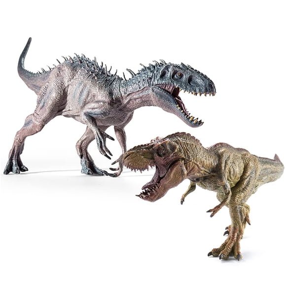 Set de dinosaurios JR PARK Large Tyrannosaurus Rex y T-Rex, 2 unidades