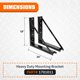 thumbnail image 4 of Soporte de Montaje Buyers Products 46x61 cm Negro, 4 of 7