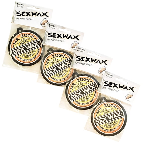Ambientador sexual con aroma a coco, paquete de 4 unidades, 7,5 cm