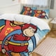 thumbnail image 2 of WordGirl Cartoon Bedding Sets Ultra Soft Skin-Friendly Duvet Cover 3 Piece, Cute Comforter Cover Bed Set for Boys Girls Kids, 2 of 5