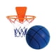 thumbnail image 1 of Baloncesto Silencioso Con Aro Portátil Sin Ruido Niños Adultos Pelota Silencio Juguete Azul Tamaño 7, 1 of 3