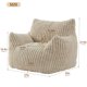 thumbnail image 5 of Puf Achicsofar Giant para adultos y adolescentes Fuzzy, 5 of 8