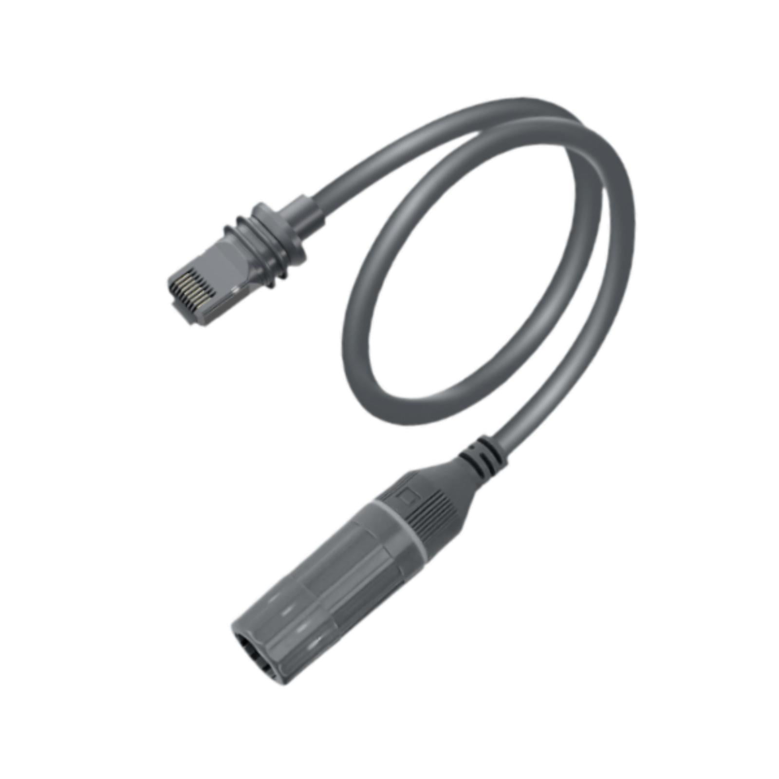 Magideal - Extensión De Cable Satelital Rectangular 8p8c Cable De Extensión De Internet 1200mbps Reparación Ethernet Extender Adaptador Cable Ethernet Cable 50 Cm Ip67