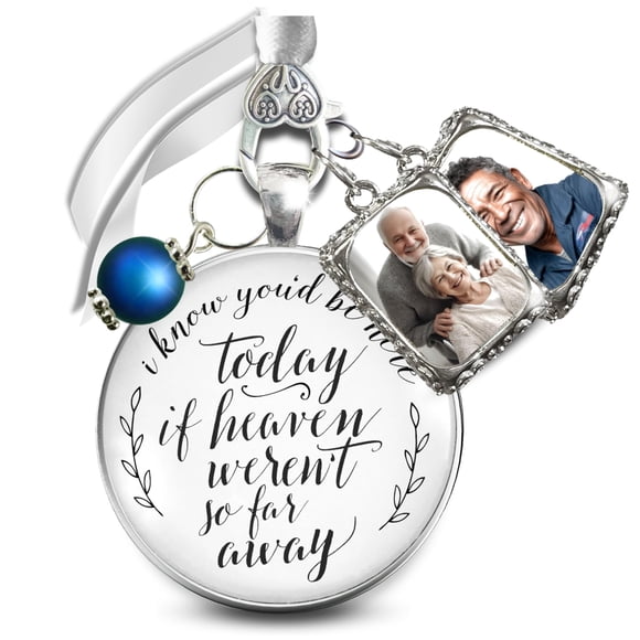 Colgante Conmemorativo CHARM Gutsy Goodness Bouquet Algo Azul