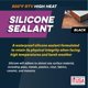 thumbnail image 3 of Tubo Sealant Rutland de silicona de alta temperatura, 500 °F, RTV, negro, 80 ml, 3 of 7