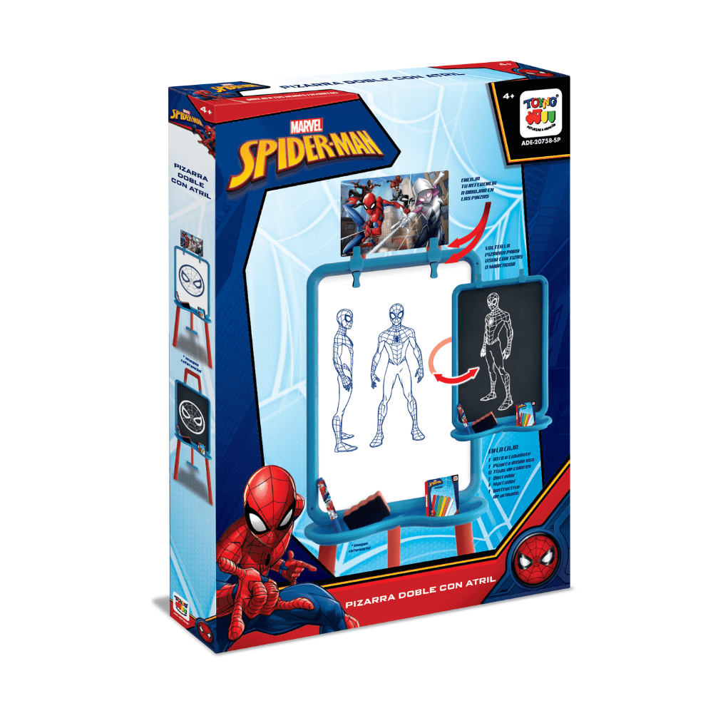 Toyng - Pizarra Doble Con Atril - Spiderman