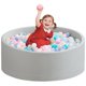 thumbnail image 1 of Piscina de bolas de espuma Zedachica para niños pequeños, espuma viscoelástica suave, gris, 1 of 7