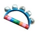 thumbnail image 5 of Instrumento Musical De Juguetes Musicales De Pandereta De Madera Para Fiesta Azul, 5 of 5
