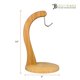 thumbnail image 5 of Soporte para plátanos totalmente de bambú con soporte para plátanos y acero inoxidable, 5 of 6