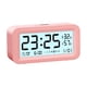 thumbnail image 3 of Reloj Despertador Digital con Repetición con Temperatura, Humedad, Fecha, Inteligente, Luminoso, Volumen Ajustable, Brillo para Escritorio, Oficina, V , Rosado, 3 of 5
